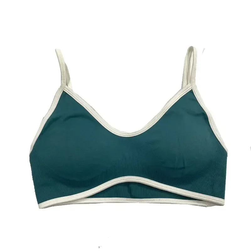 TEVEO Women's Sports Yoga Shorts Fitness Cycling Elastic Sports Pants Ignite Sculpt Scrunch Short Yoga Bra Set