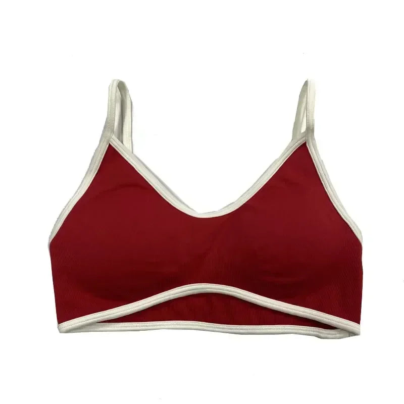 TEVEO Women's Sports Yoga Shorts Fitness Cycling Elastic Sports Pants Ignite Sculpt Scrunch Short Yoga Bra Set