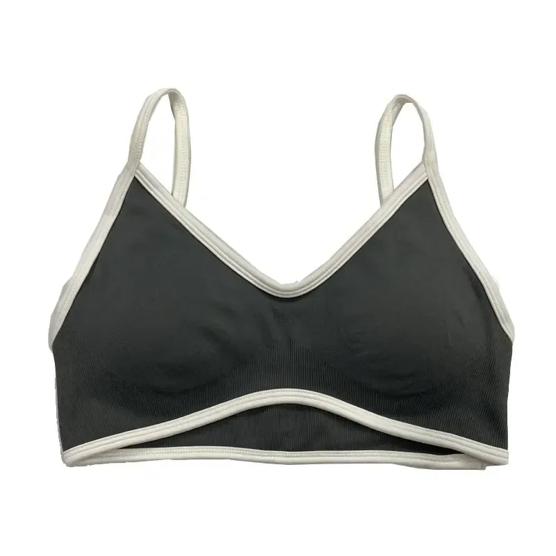 TEVEO Women's Sports Yoga Shorts Fitness Cycling Elastic Sports Pants Ignite Sculpt Scrunch Short Yoga Bra Set