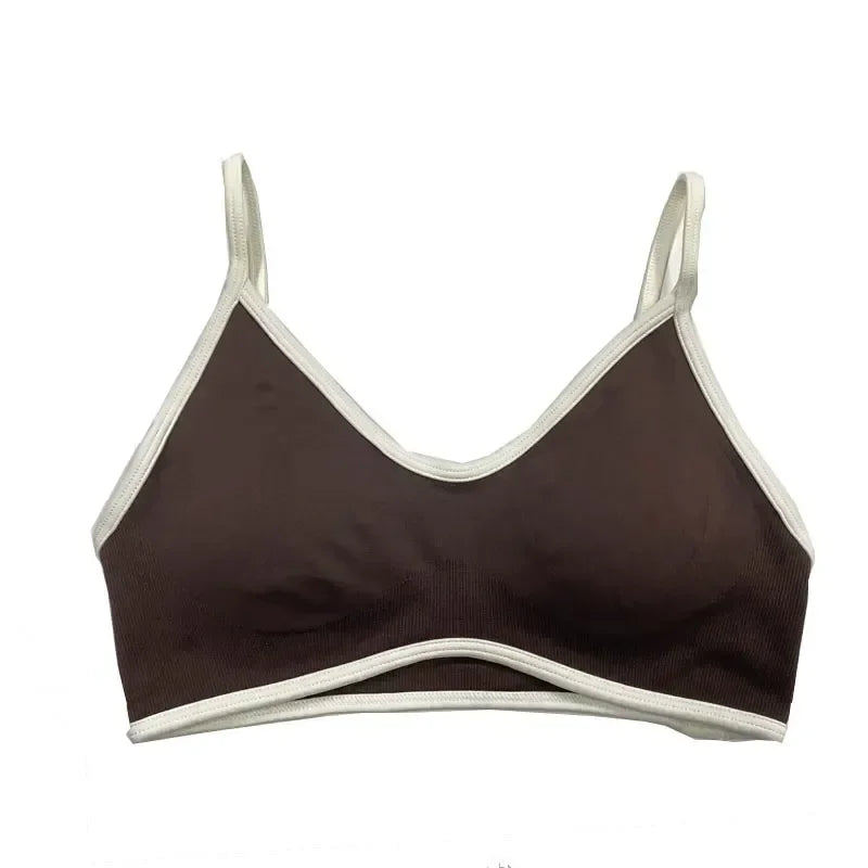 TEVEO Women's Sports Yoga Shorts Fitness Cycling Elastic Sports Pants Ignite Sculpt Scrunch Short Yoga Bra Set