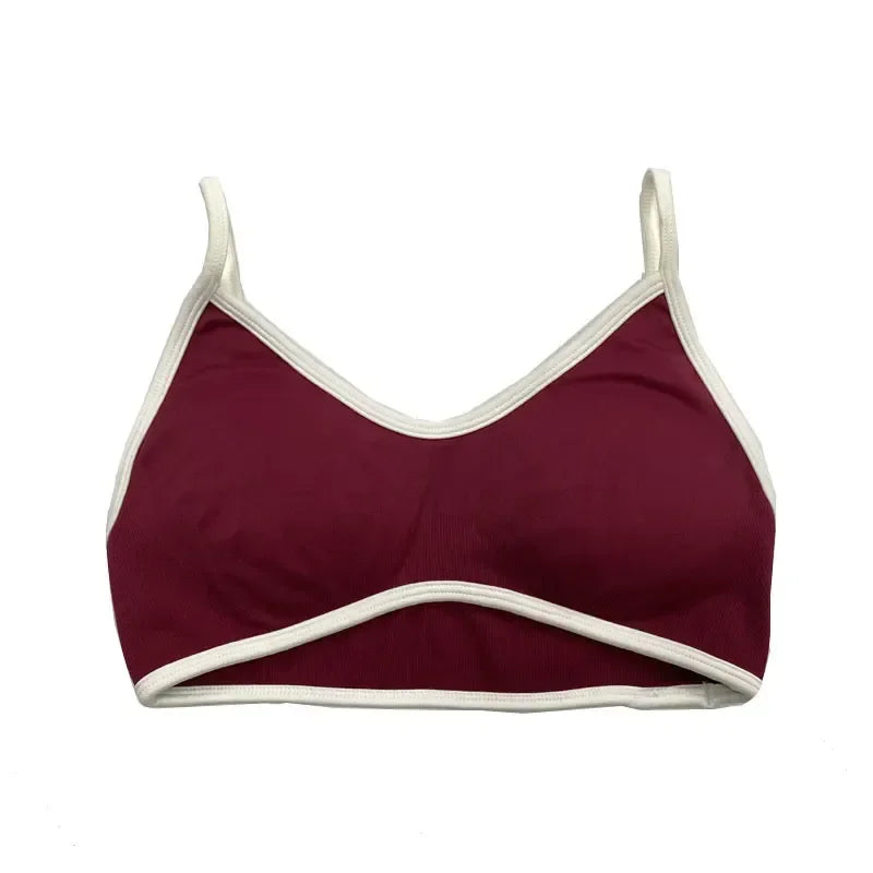 TEVEO Women's Sports Yoga Shorts Fitness Cycling Elastic Sports Pants Ignite Sculpt Scrunch Short Yoga Bra Set